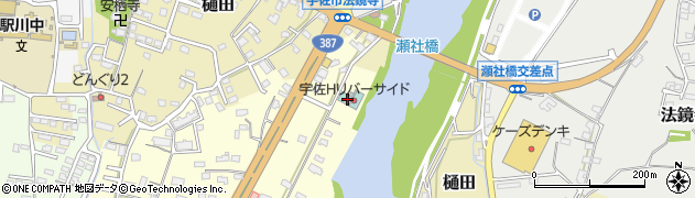 宇佐ホテル　リバーサイド周辺の地図