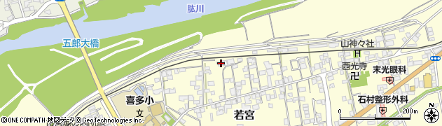 愛媛県大洲市若宮130周辺の地図