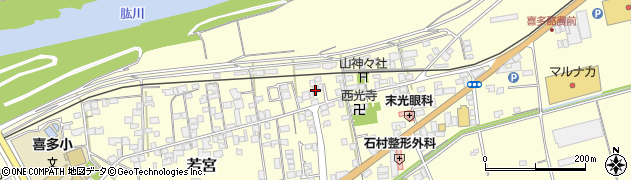愛媛県大洲市若宮48周辺の地図