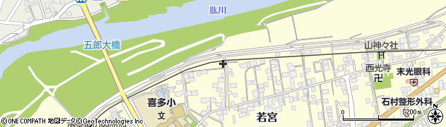 愛媛県大洲市若宮172周辺の地図