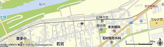 愛媛県大洲市若宮60周辺の地図