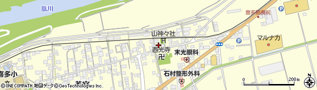 愛媛県大洲市若宮36周辺の地図