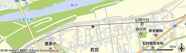 愛媛県大洲市若宮127周辺の地図