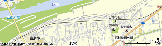 愛媛県大洲市若宮85周辺の地図
