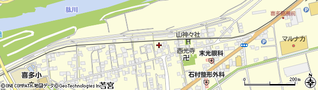 愛媛県大洲市若宮54周辺の地図