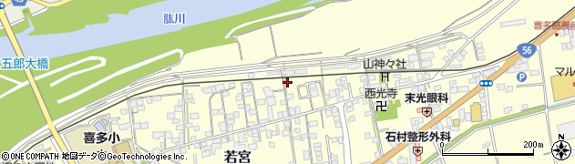 愛媛県大洲市若宮67周辺の地図