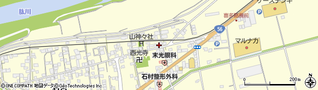 愛媛県大洲市若宮14周辺の地図