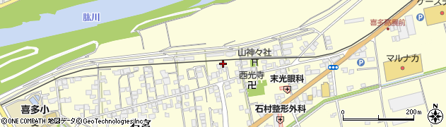 愛媛県大洲市若宮47周辺の地図