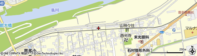 愛媛県大洲市若宮19周辺の地図
