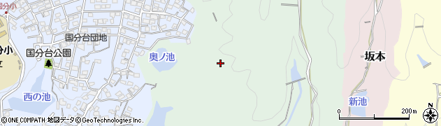 福岡県太宰府市国分周辺の地図