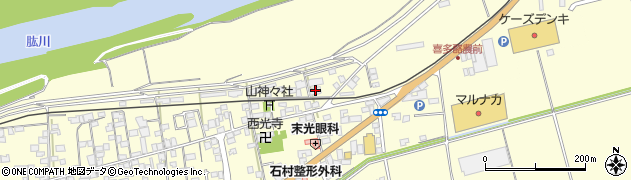 愛媛県大洲市若宮11周辺の地図