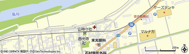 愛媛県大洲市若宮18周辺の地図