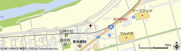 愛媛県大洲市若宮2周辺の地図
