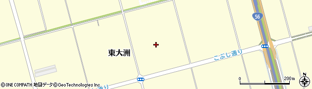 愛媛県大洲市東大洲周辺の地図