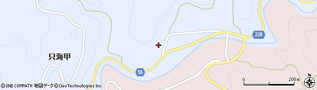 愛媛県喜多郡内子町只海甲542周辺の地図