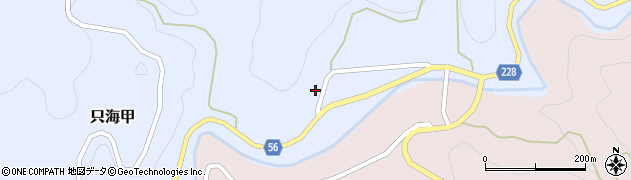 愛媛県喜多郡内子町只海甲340周辺の地図