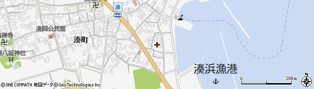 佐賀県唐津市湊町166周辺の地図