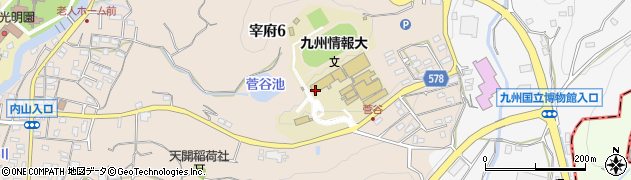 九州情報大学　大学院周辺の地図