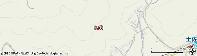 高知県佐川町（高岡郡）加茂周辺の地図