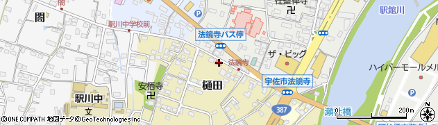 樋田簡易郵便局周辺の地図
