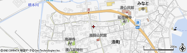 佐賀県唐津市湊町周辺の地図