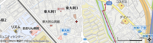 裕生堂薬局　東大利店周辺の地図