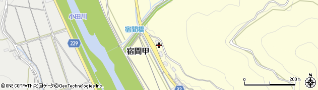 愛媛県喜多郡内子町宿間乙13周辺の地図