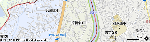 福岡県那珂川市片縄東周辺の地図