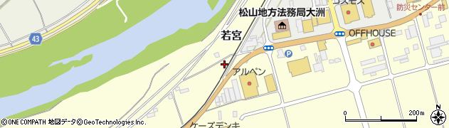 愛媛県大洲市若宮1482周辺の地図