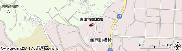 唐津市消防署北部分署周辺の地図