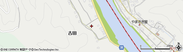 和歌山県串本町（東牟婁郡）古田周辺の地図