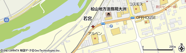 愛媛県大洲市若宮1488周辺の地図