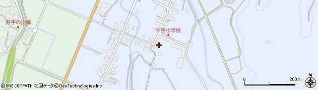 福岡県嘉麻市千手1798周辺の地図