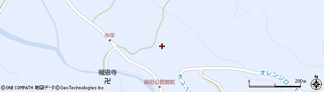 大分県国東市武蔵町麻田884周辺の地図