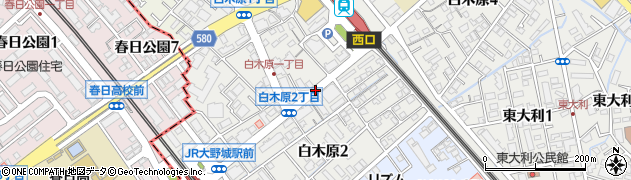西鉄白木原駅入口周辺の地図