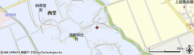福岡県糸島市西堂周辺の地図