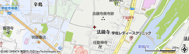 大分県宇佐市法鏡寺周辺の地図