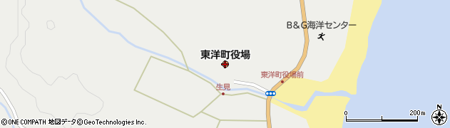 高知県東洋町（安芸郡）周辺の地図