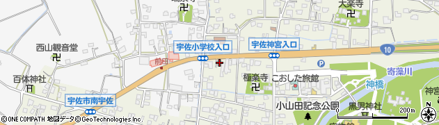 宇佐郵便局周辺の地図