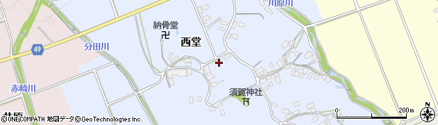 福岡県糸島市西堂838周辺の地図