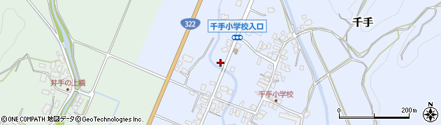 福岡県嘉麻市千手1742周辺の地図