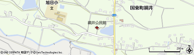 綱井公民館周辺の地図