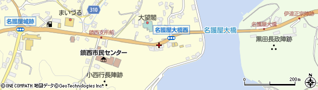 名護屋港入口周辺の地図