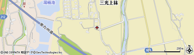 大分県中津市三光上秣1066周辺の地図