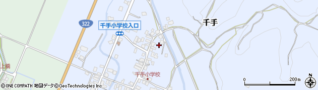 福岡県嘉麻市千手1264周辺の地図