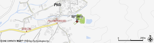 竈門神社周辺の地図