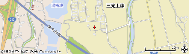 大分県中津市三光上秣1050周辺の地図