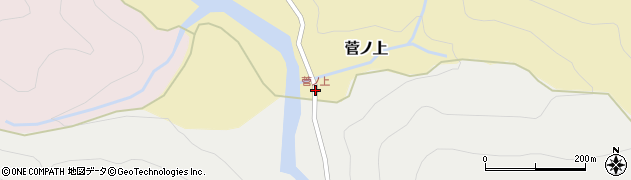 菅ノ上周辺の地図