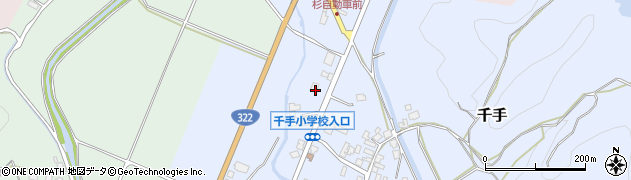 福岡県嘉麻市千手1734周辺の地図