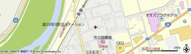 愛媛県大洲市東若宮周辺の地図